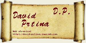 David Prtina vizit kartica